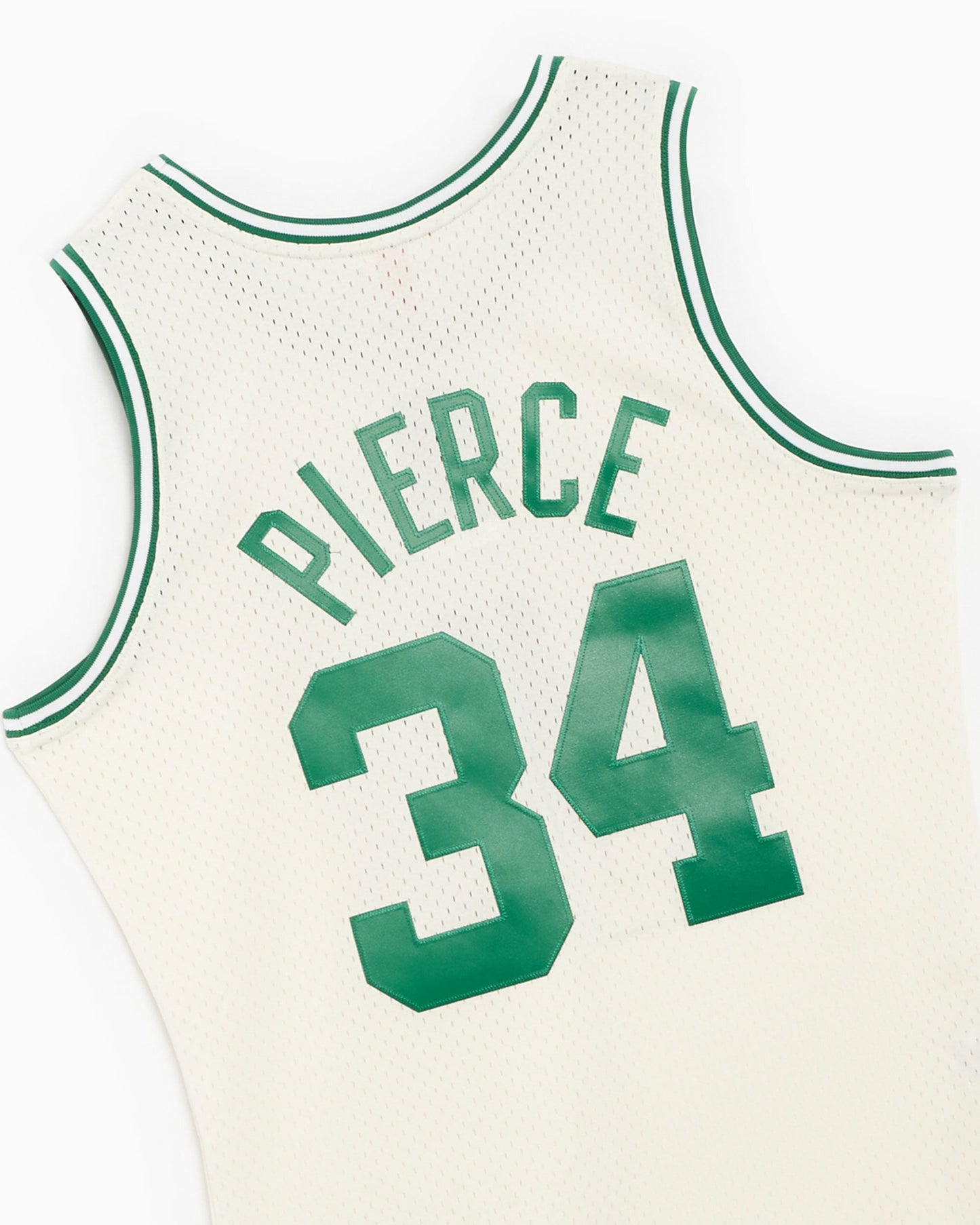 Men's Mitchell & Ness Cream Team Color Swingman Jersey Celtics 2007 Paul Pierce