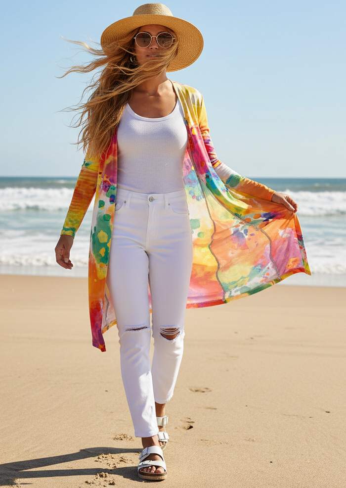 Multicolor Sunset Tie Dye-