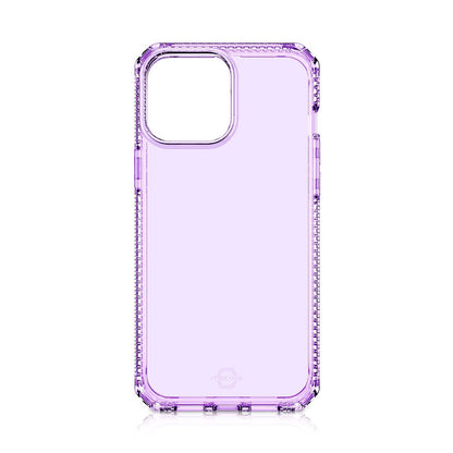 Itskins Spectrum // Clear Protective Phone Case Compatible with Iphone 13, Slim Hybrid Case, Anti-Yellowing, and Heavy Duty Shockproof Cover, Military Phone Case - Light Purple