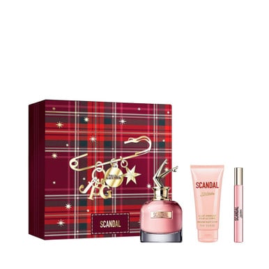Jean Paul Gaultier Scandal 3 Pcs Set For Women: 2.7 Eau De Parfum Spray + 0.34 Eau De Parfum Spray + 2.5 Body Lotion