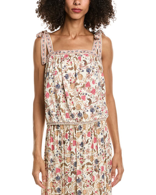 CREAM/RED FLORAL MUSE-