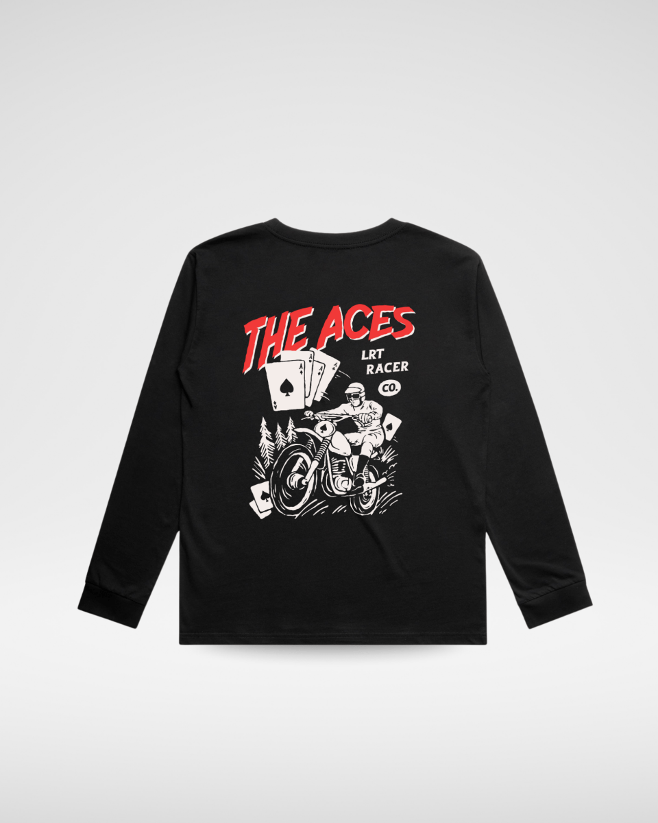 The Aces Long Sleeve - Solid Black