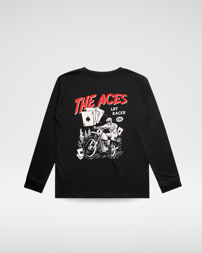 The Aces Long Sleeve - Solid Black