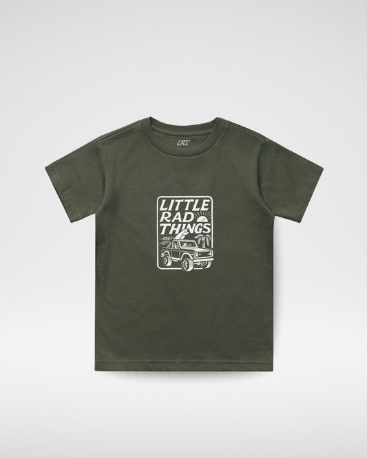 The Bronco Little Rad Things Tee - Olive