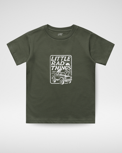 The Bronco Little Rad Things Tee - Olive