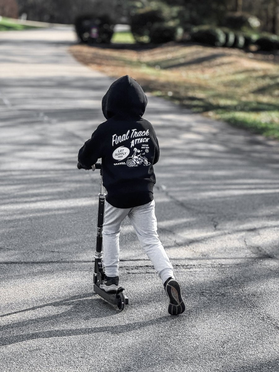The Final Track Attack Hoodie - Recycled Black