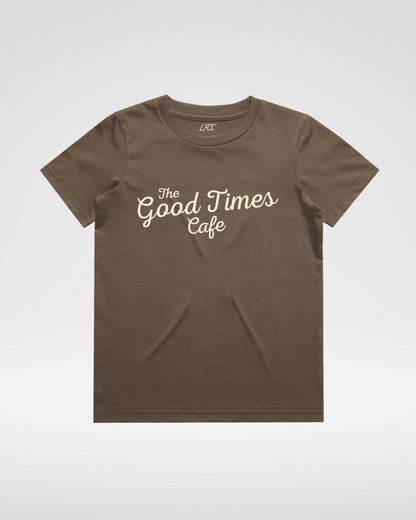 The Good Times Cafe Tee - Brown