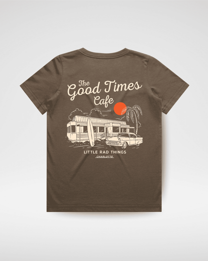 The Good Times Cafe Tee - Brown