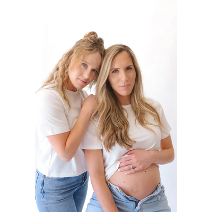 The Mom Crop in Antique White