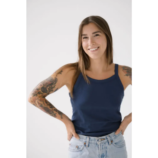 The Mom Tank in Navy