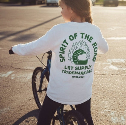 The Spirit Rider Long Sleeve Tee - White