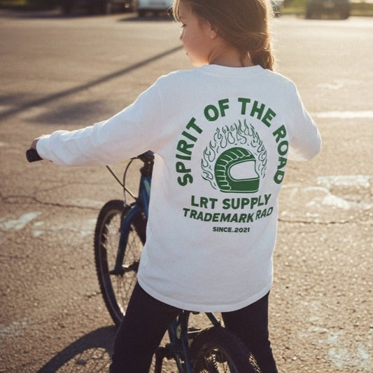 The Spirit Rider Long Sleeve Tee - White