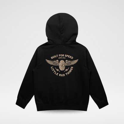 The Winged Mechanic Hoodie - Recycled Black