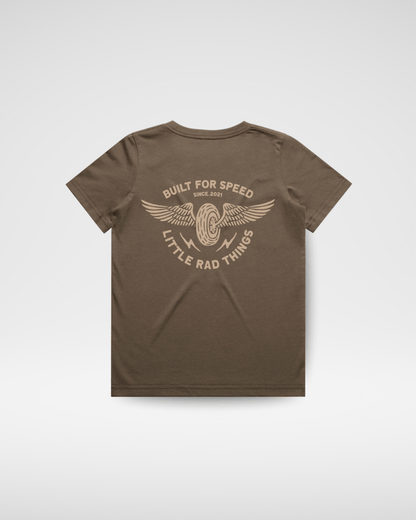 The Winged Mechanic Tee - Brown
