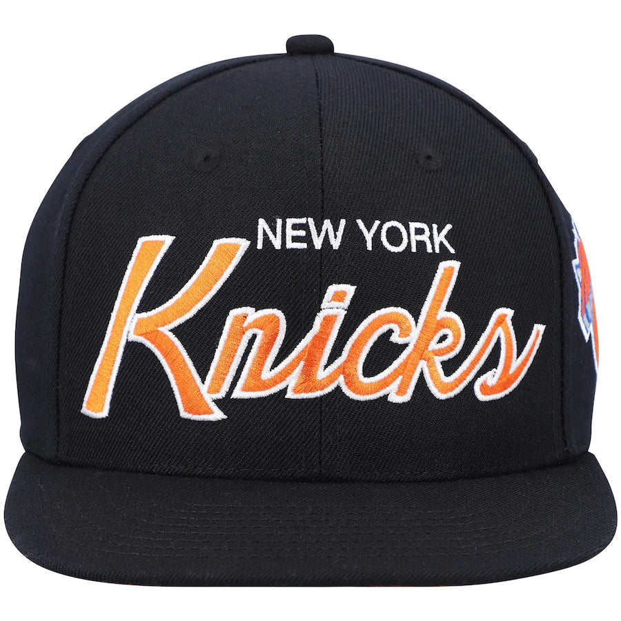 Men's Mitchell & Ness NBA Team Script 2.0 Snapback Knicks