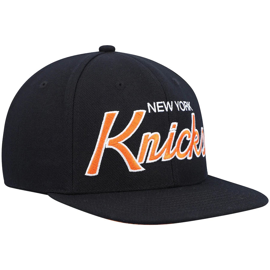 Men's Mitchell & Ness NBA Team Script 2.0 Snapback Knicks