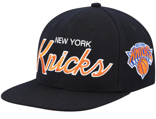 Men's Mitchell & Ness NBA Team Script 2.0 Snapback Knicks
