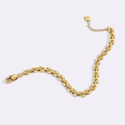 Mint & Lily Timepiece Link Chain Bracelet
