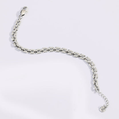 Mint & Lily Timepiece Link Chain Bracelet