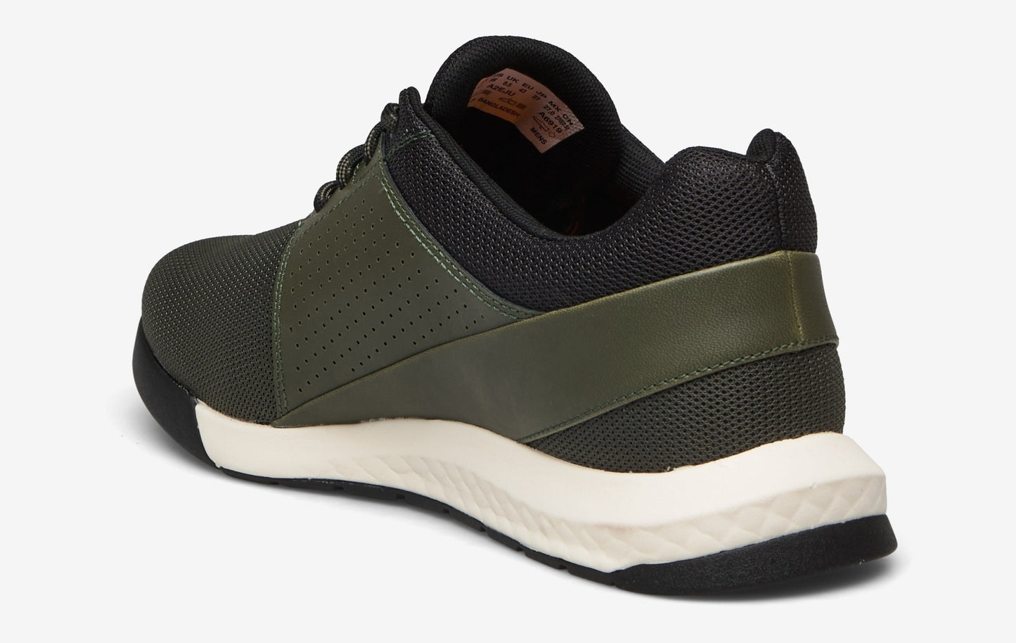 Dark Grn Mesh W Lthr-