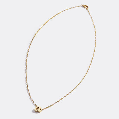 Mint & Lily Tiny Script Initial Necklace