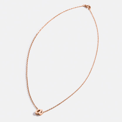 Mint & Lily Tiny Script Initial Necklace