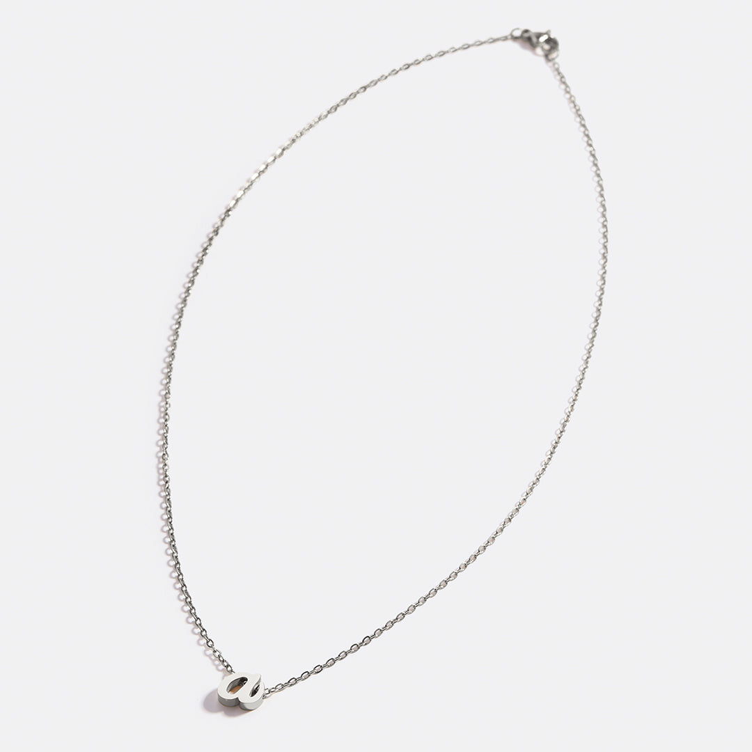Mint & Lily Tiny Script Initial Necklace