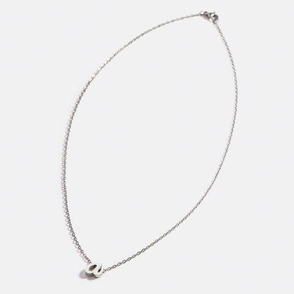 Mint & Lily Tiny Script Initial Necklace