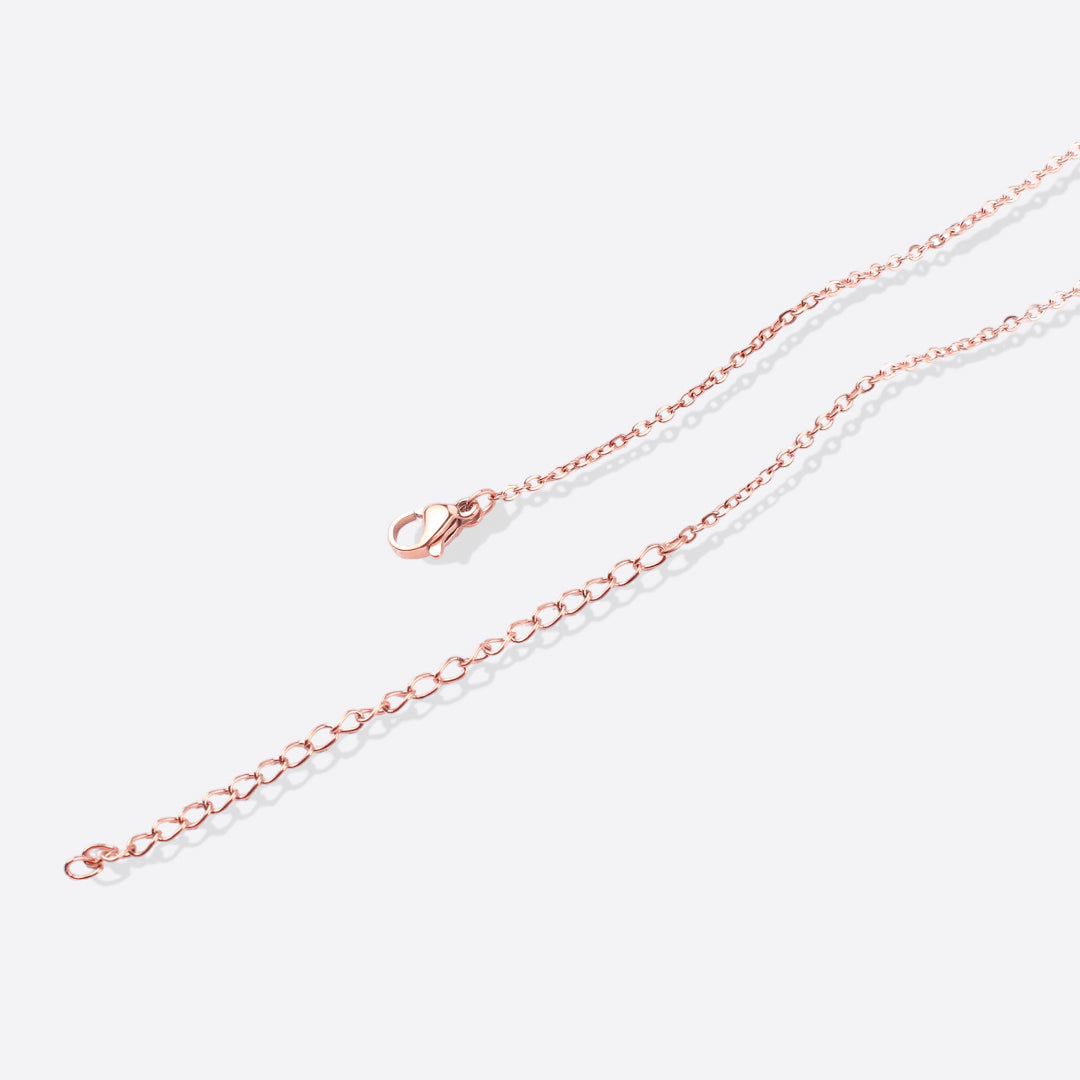 Mint & Lily Tiny Script Initial Necklace