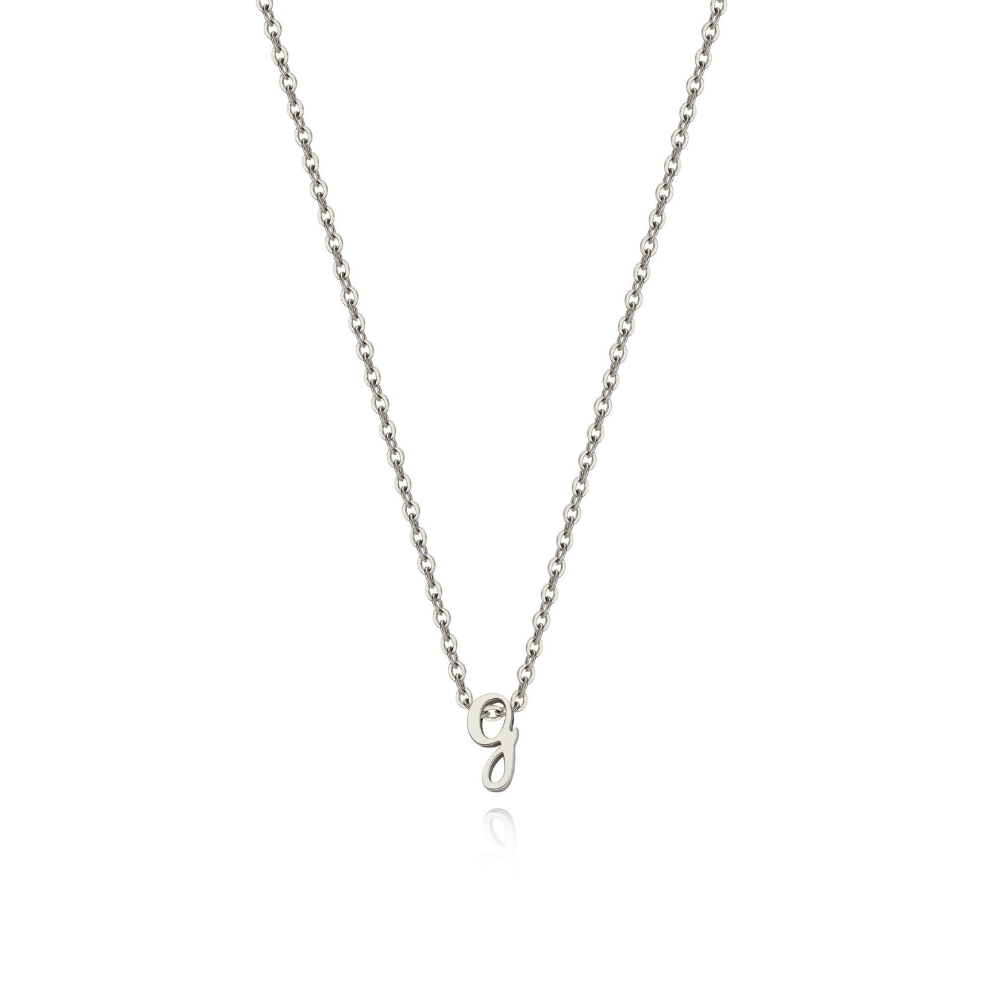 Mint & Lily Tiny Script Initial Necklace