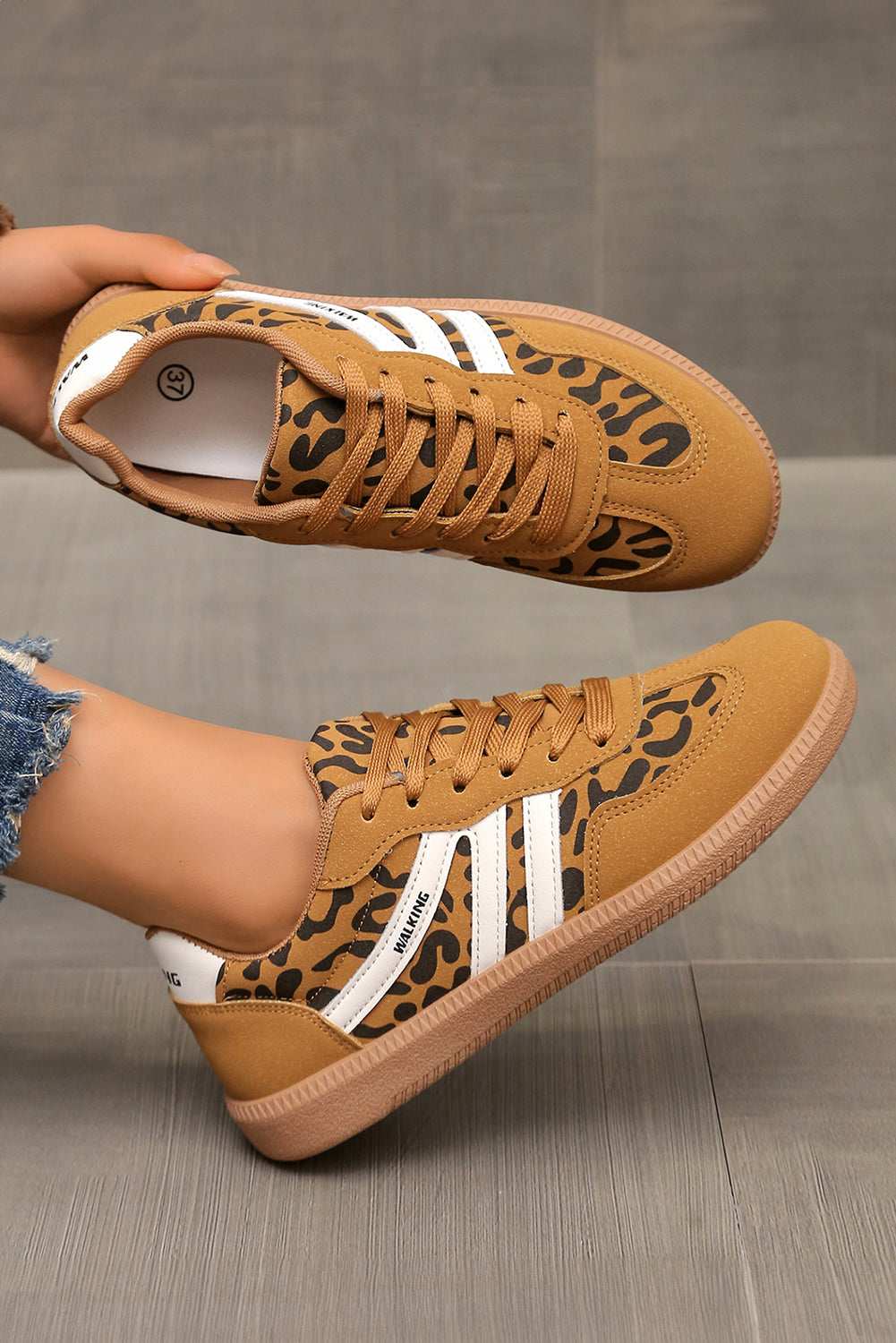 Zaria Detail Lace up Shoes - Thai Curry / 6