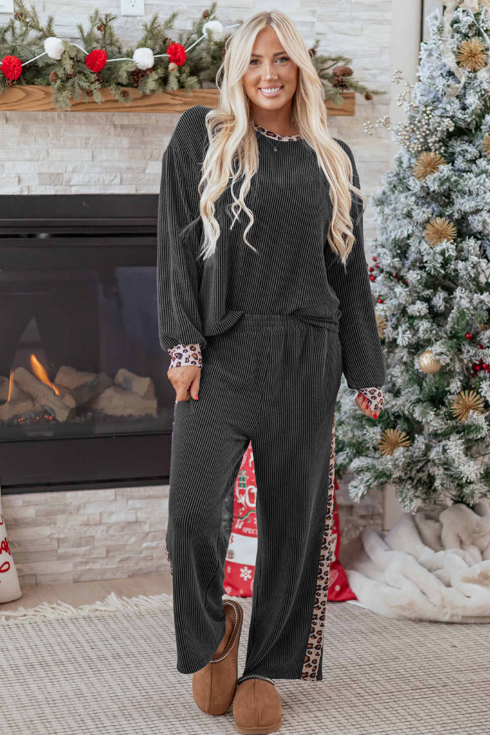 Jasmine Twisted Rib Set - Carbon Gray / L - 12/14