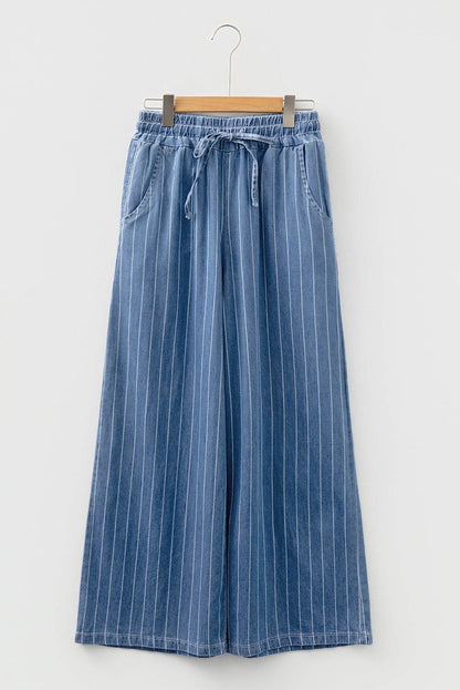 Threaded Pear Alessandra Tied Elastic Waist Trousers