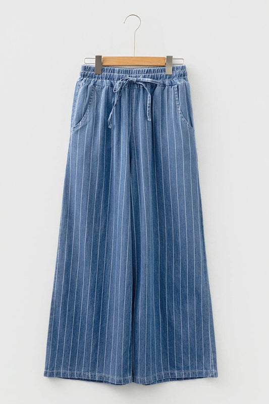 Threaded Pear Alessandra Tied Elastic Waist Trousers
