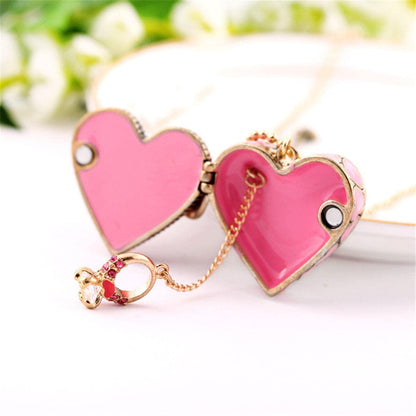 Cubic Zirconia & Goldtone 'Love' Heart Locket