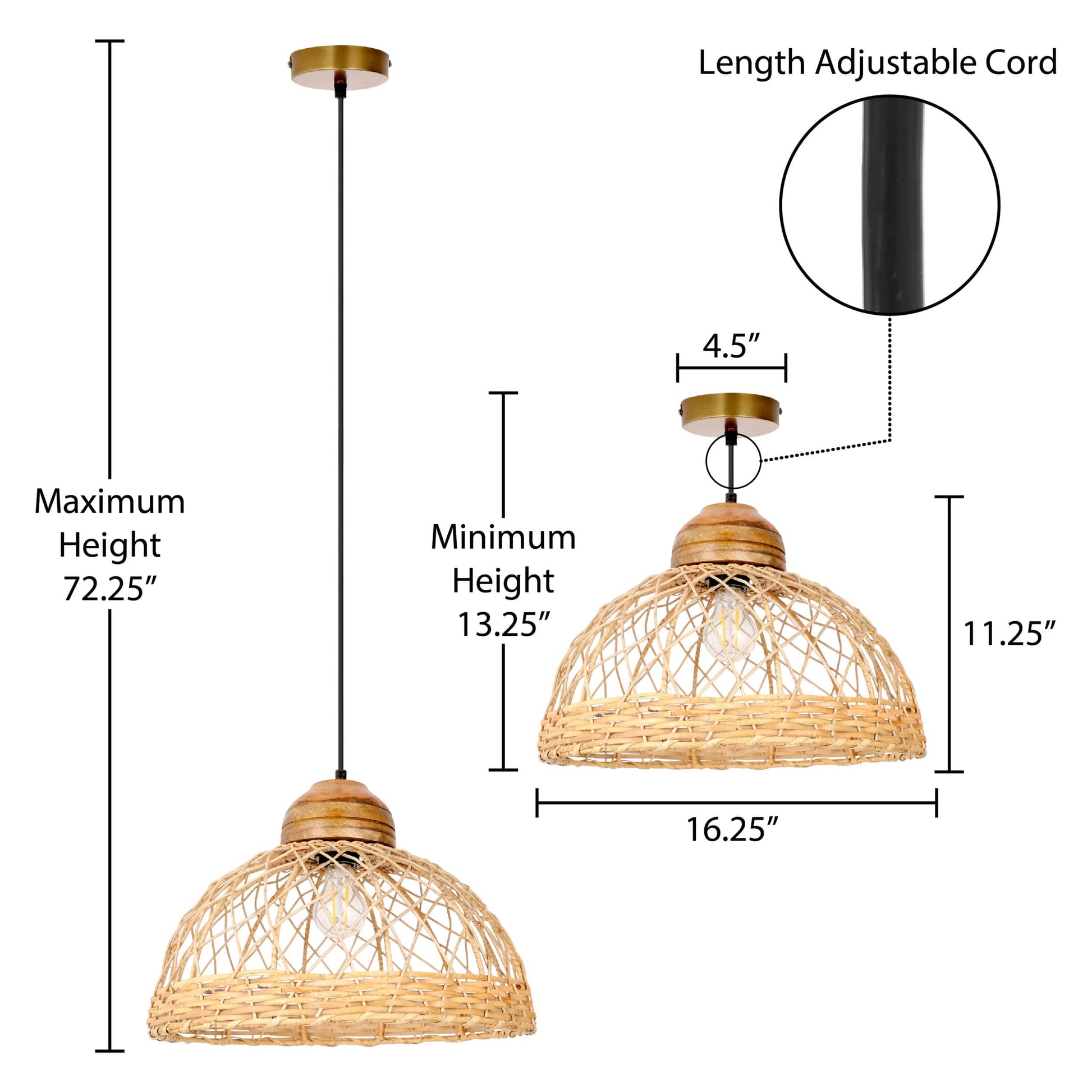 Natural/Brown/Brass-