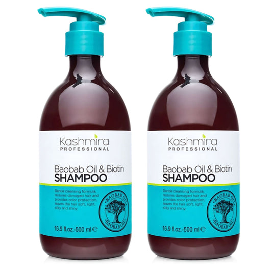 Kashmira Professional Baobab Oil & Biotin Professional Cleansing Shampoo - 2-Pack