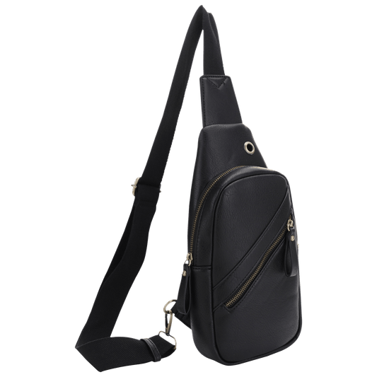 Malibu Skye Lynnelle Sling Bag with Front Zipper Pocket