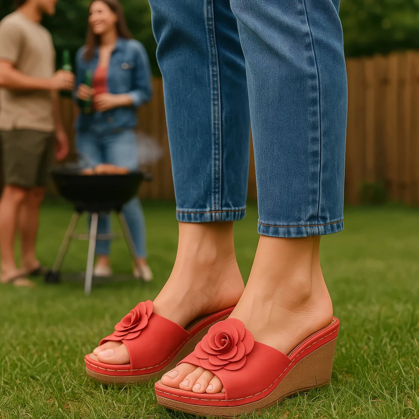 Women's Tokyo Yellow Wedge Sandals
