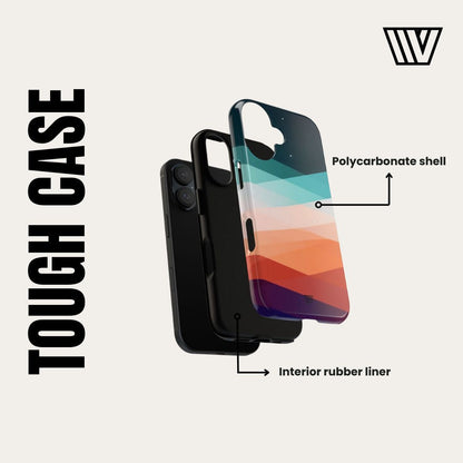 GREEN RETRO FLOWERS | Tough Phone Case