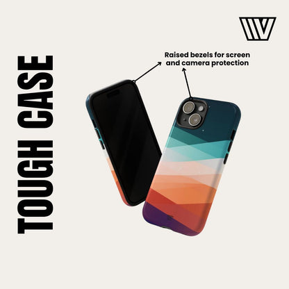 GREEN RETRO FLOWERS | Tough Phone Case