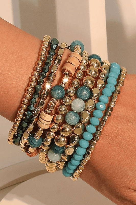 Boho Beaded Multi Layer Elastic Bracelet Set (Copy)