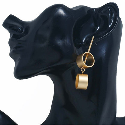 Goldtone Link Drop Earrings