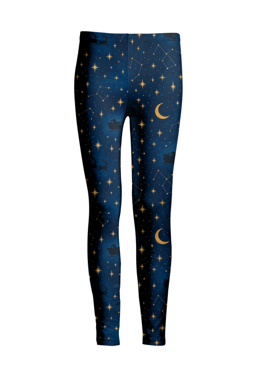 Navy & Gold Night Sky Star Print-