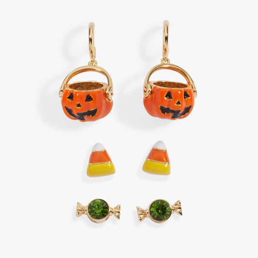 'Trick or Treat' Earring Set of 3