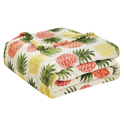 Elegant Comfort 50" x 70" Decorative Flannel Fleece Throw Blanket