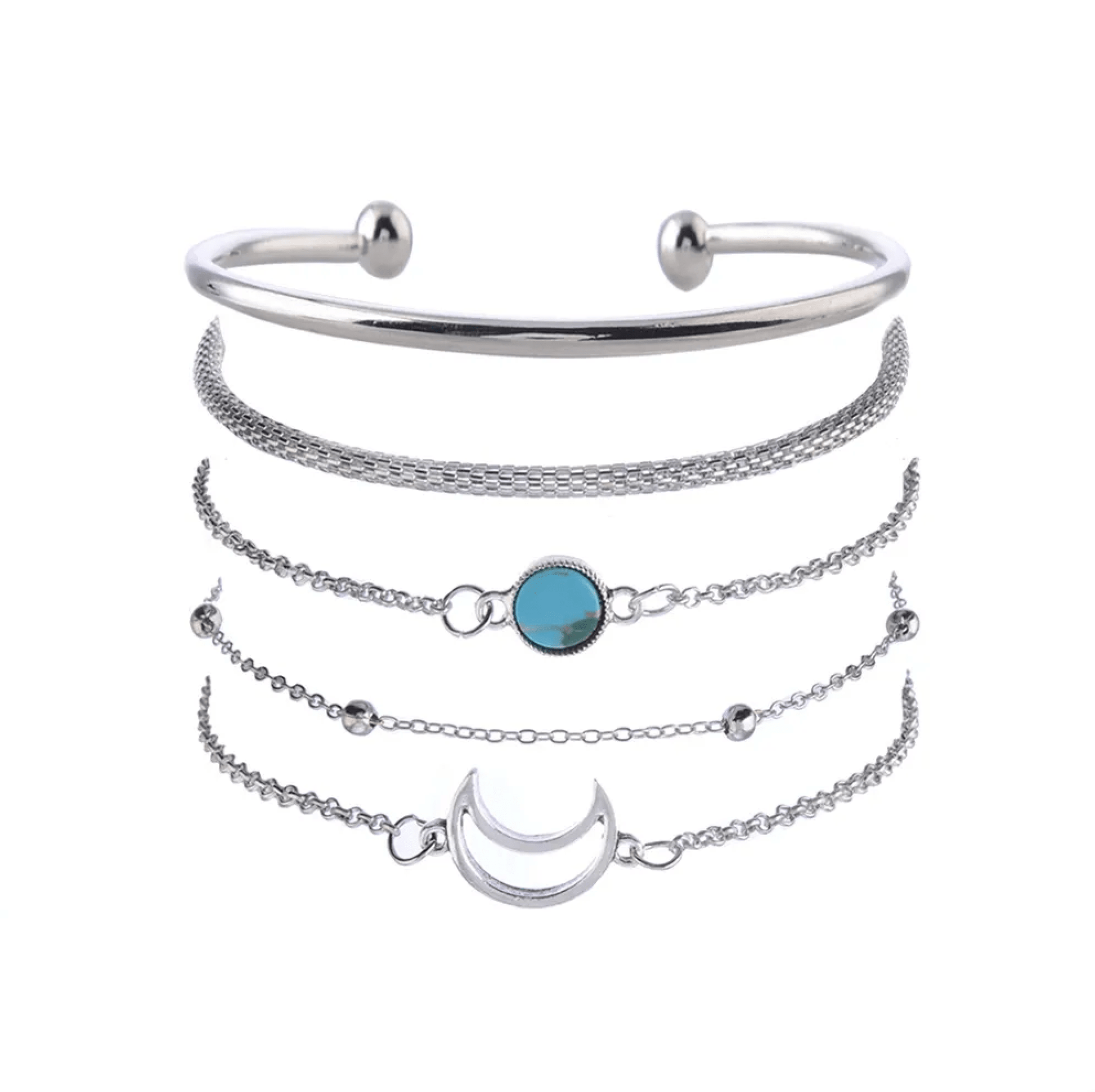 Turquoise / Silver-