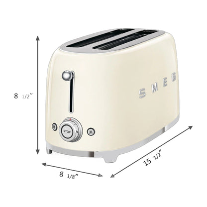 SMEG 4-Slice Retro-Style Toaster (Extra Long Slots)