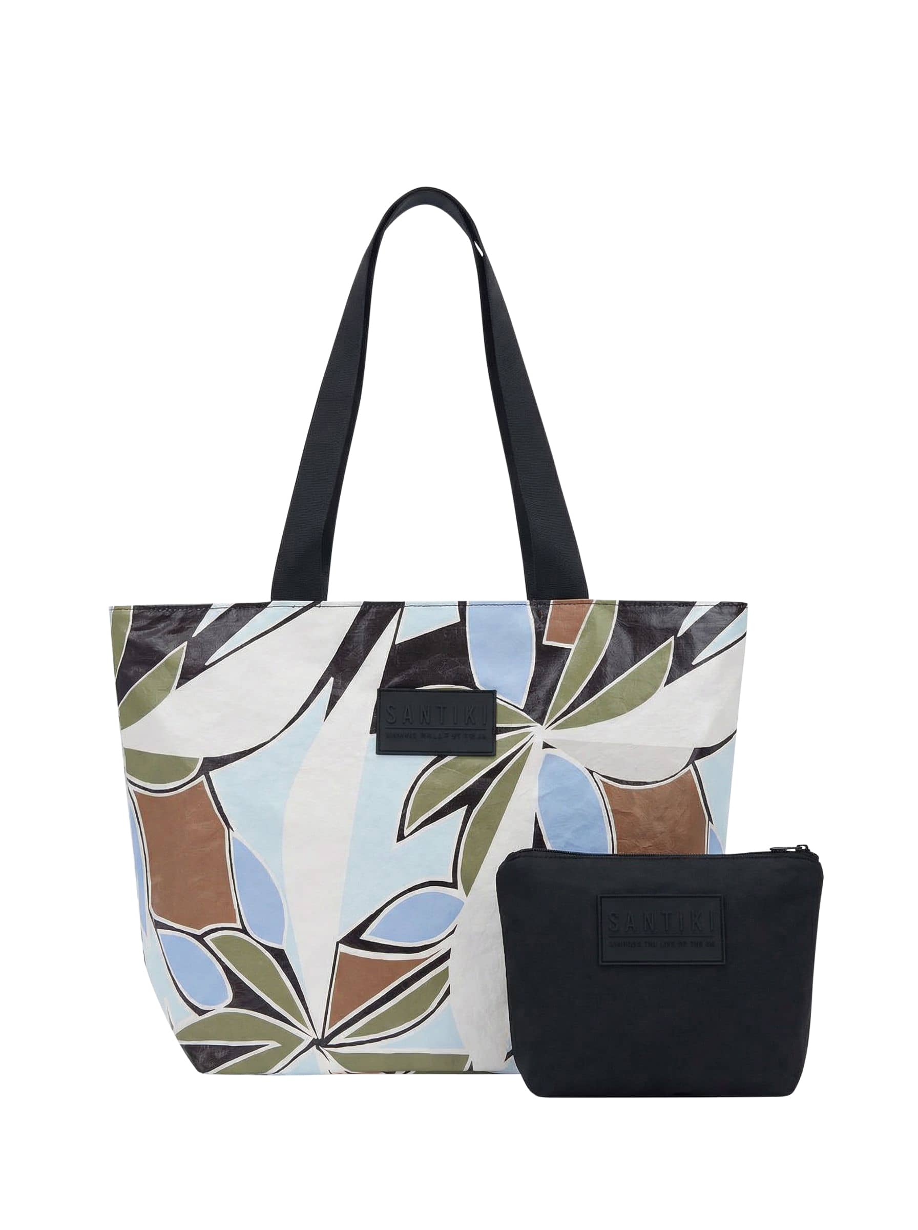 BLK TAN ABSTRACT-