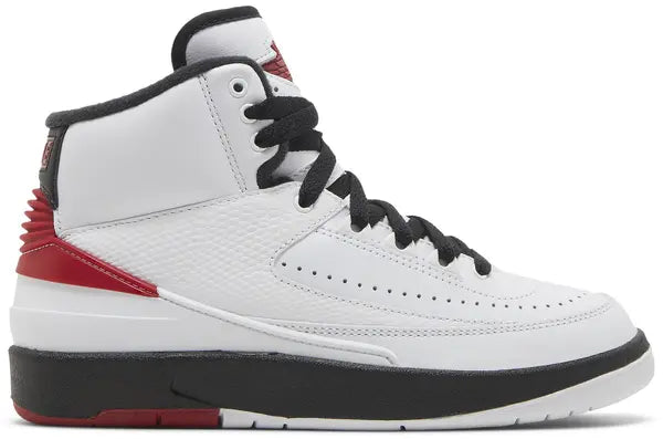 Air Jordan 2 Retro OG 'Chicago' Big Kids' (GS) Sneakers — White/Varsity Red/Black